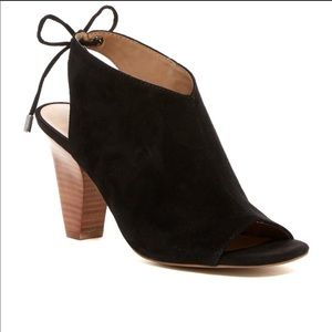 Franco Sarto Cori Suede Peep Toe Bootie NEW